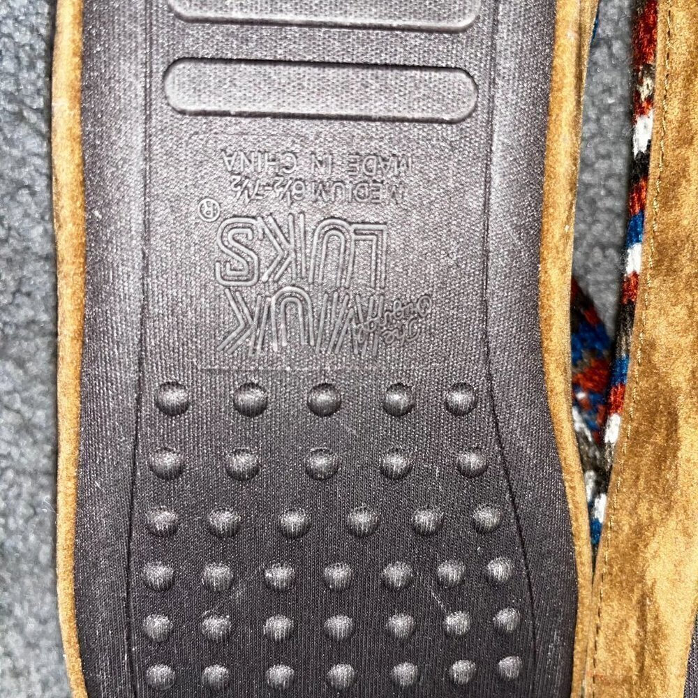 MUK LUKS Southwestern Style Knit Knee High Moccasins with Outdoor Soles NWOT - M - Picture 11 of 13